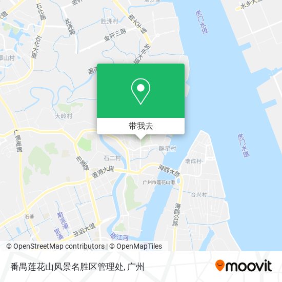 番禺莲花山风景名胜区管理处地图