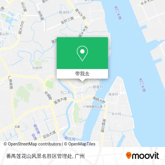 番禺莲花山风景名胜区管理处地图