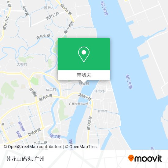 莲花山码头地图