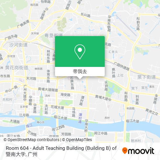 Room 604 - Adult Teaching Building (Building B) of 暨南大学地图