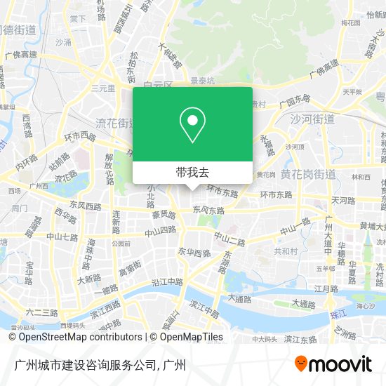 广州城市建设咨询服务公司地图