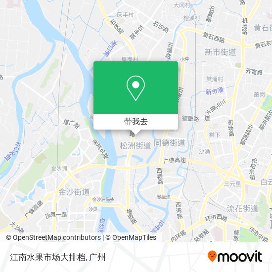 江南水果市场大排档地图