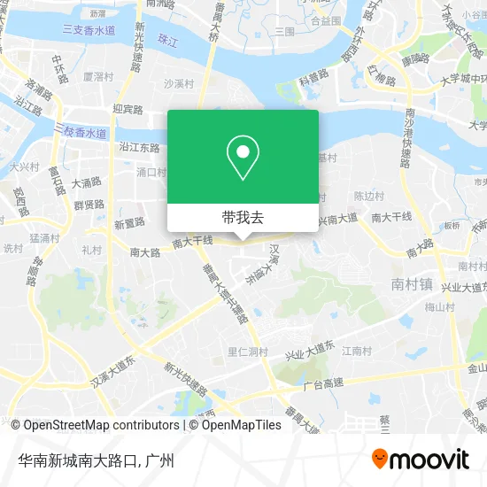 华南新城南大路口地图