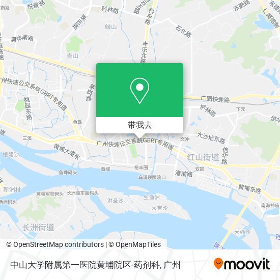 中山大学附属第一医院黄埔院区-药剂科地图