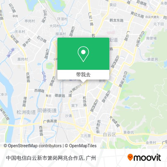 中国电信白云新市箫岗网兆合作店地图