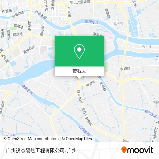 广州骏杰隔热工程有限公司地图