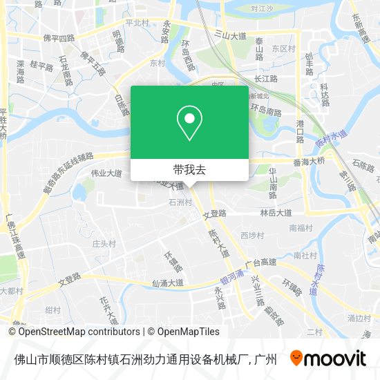 佛山市顺德区陈村镇石洲劲力通用设备机械厂地图