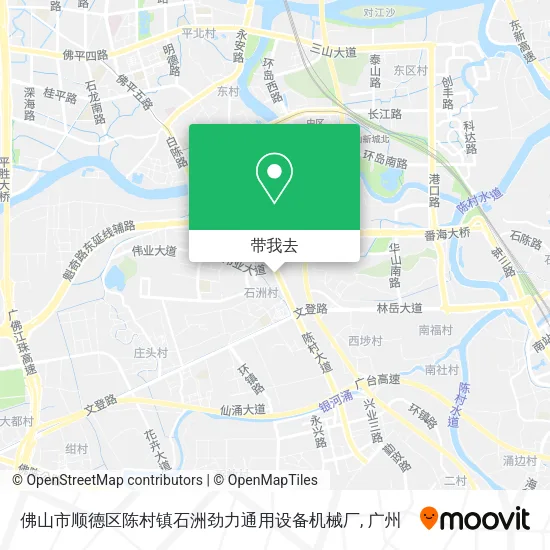 佛山市顺德区陈村镇石洲劲力通用设备机械厂地图