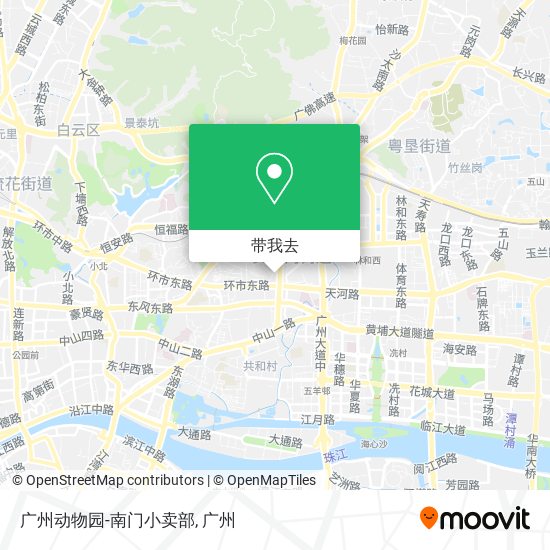 广州动物园-南门小卖部地图