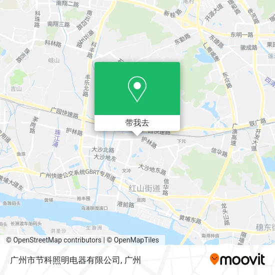 广州市节科照明电器有限公司地图