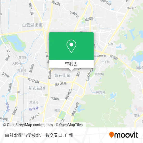白社北街与学校北一巷交叉口地图