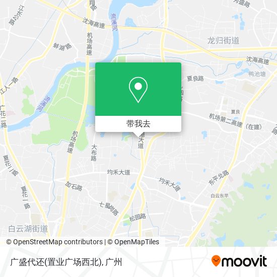 广盛代还(置业广场西北)地图