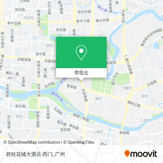 碧桂花城大酒店-西门地图