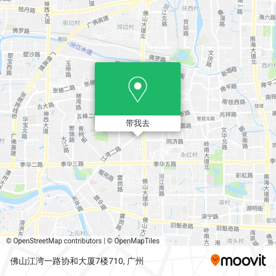 佛山江湾一路协和大厦7楼710地图