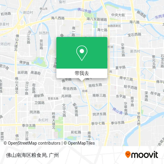 佛山南海区粮食局地图