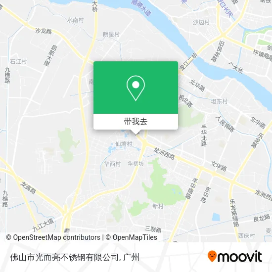 佛山市光而亮不锈钢有限公司地图