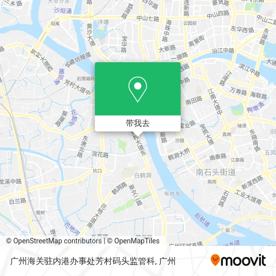 广州海关驻内港办事处芳村码头监管科地图