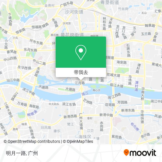 明月一路地图
