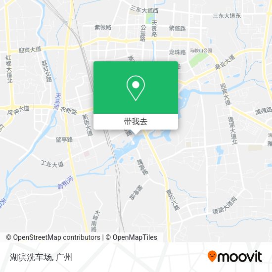 湖滨洗车场地图