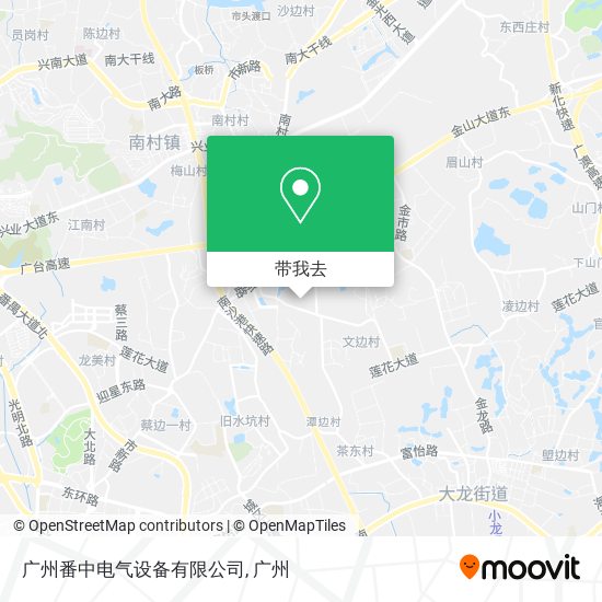 广州番中电气设备有限公司地图