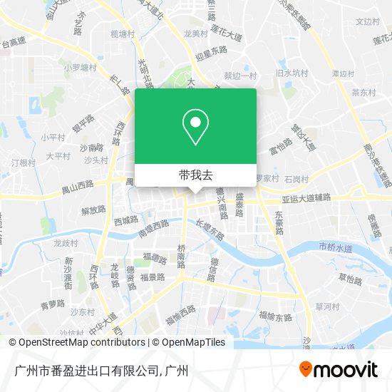 广州市番盈进出口有限公司地图