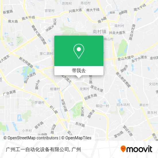 广州工一自动化设备有限公司地图