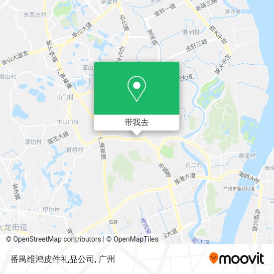 番禺维鸿皮件礼品公司地图