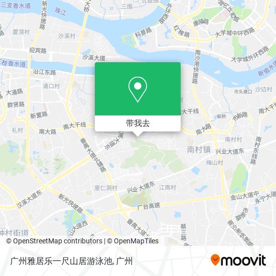 广州雅居乐一尺山居游泳池地图