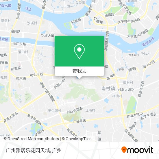 广州雅居乐花园天域地图