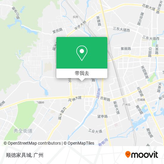 顺德家具城地图