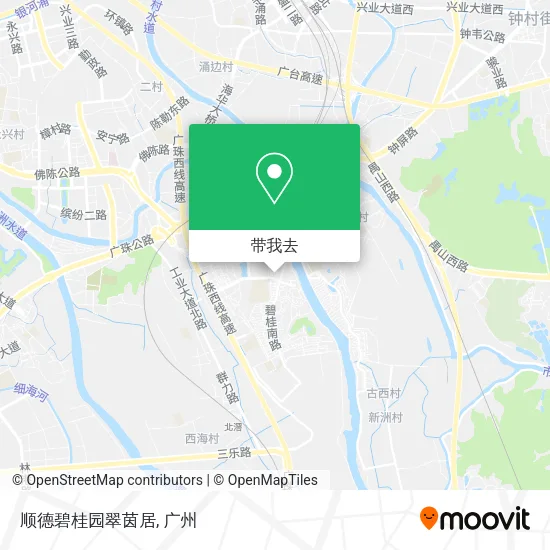 顺德碧桂园翠茵居地图