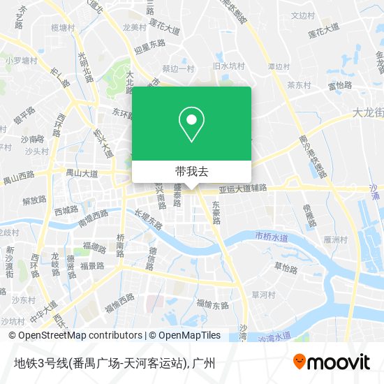 地铁3号线(番禺广场-天河客运站)地图