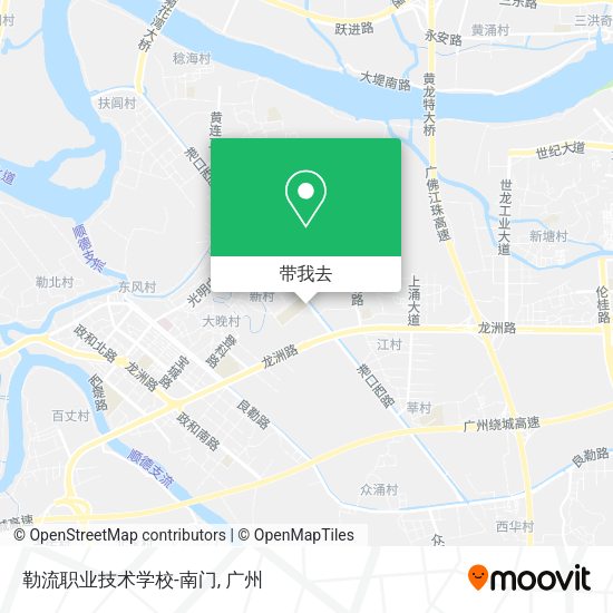 勒流职业技术学校-南门地图
