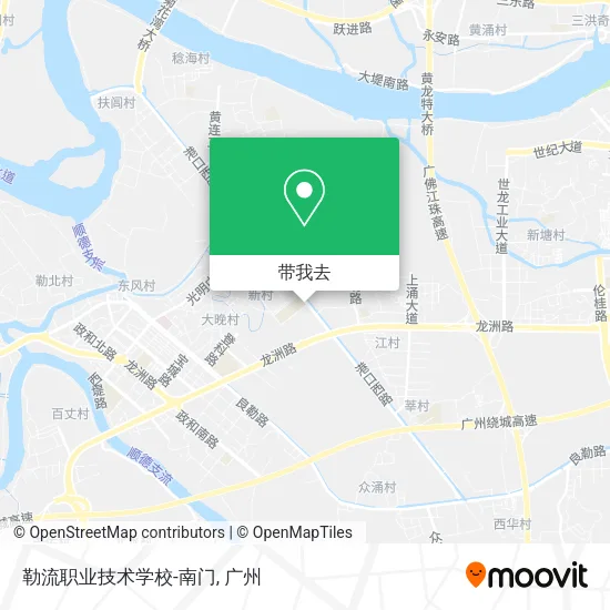 勒流职业技术学校-南门地图