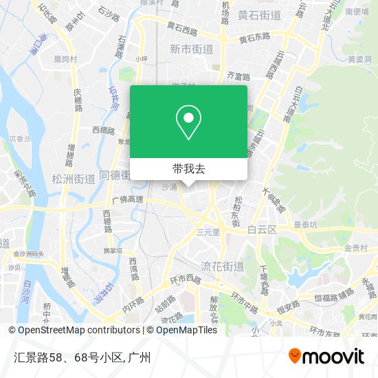 汇景路58、68号小区地图