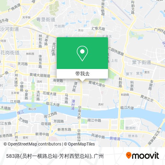 583路(员村一横路总站-芳村西塱总站)地图