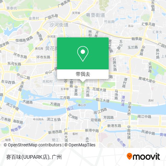 赛百味(UUPARK店)地图