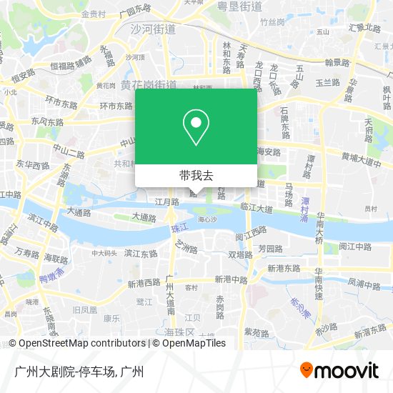 广州大剧院-停车场地图