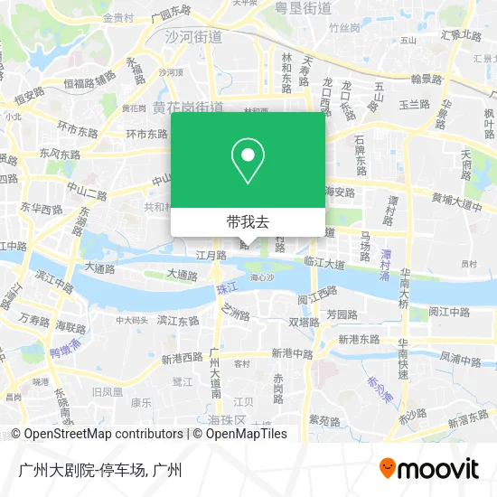 广州大剧院-停车场地图