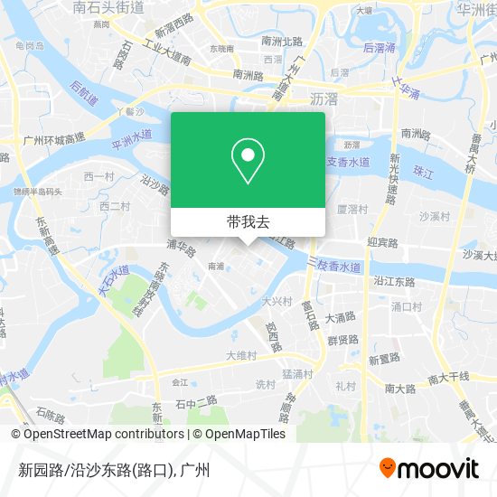 新园路/沿沙东路(路口)地图