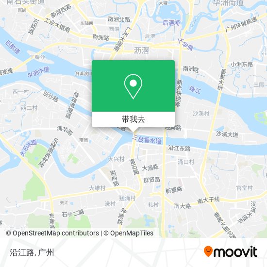 沿江路地图