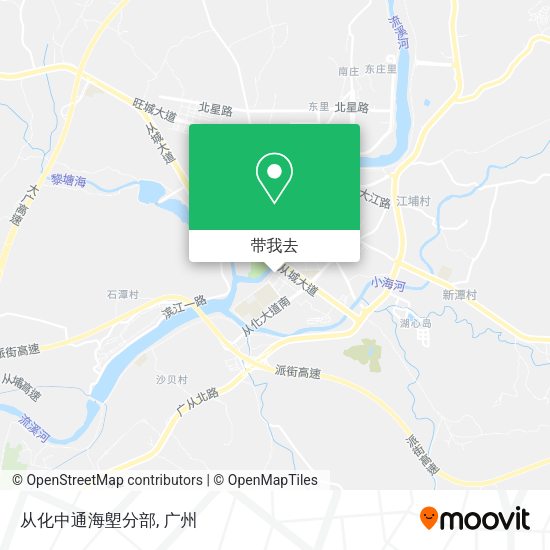 从化中通海塱分部地图