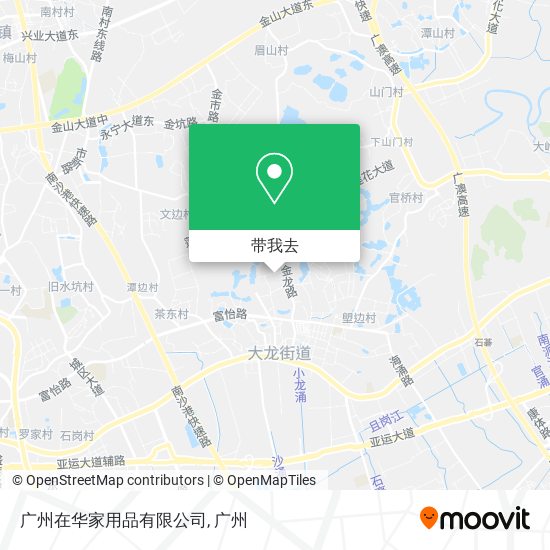 广州在华家用品有限公司地图