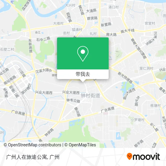 广州人在旅途公寓地图