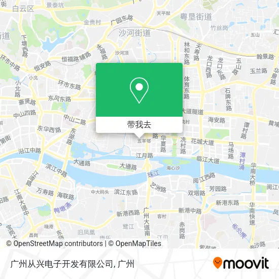 广州从兴电子开发有限公司地图
