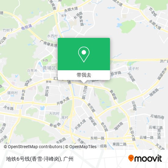 地铁6号线(香雪-浔峰岗)地图