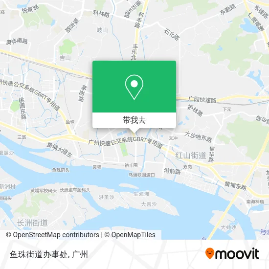 鱼珠街道办事处地图