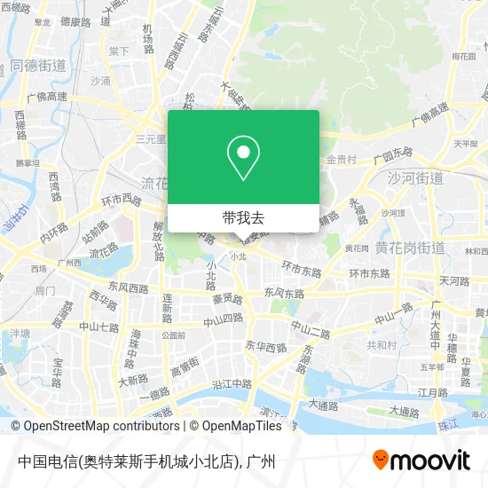 中国电信(奥特莱斯手机城小北店)地图