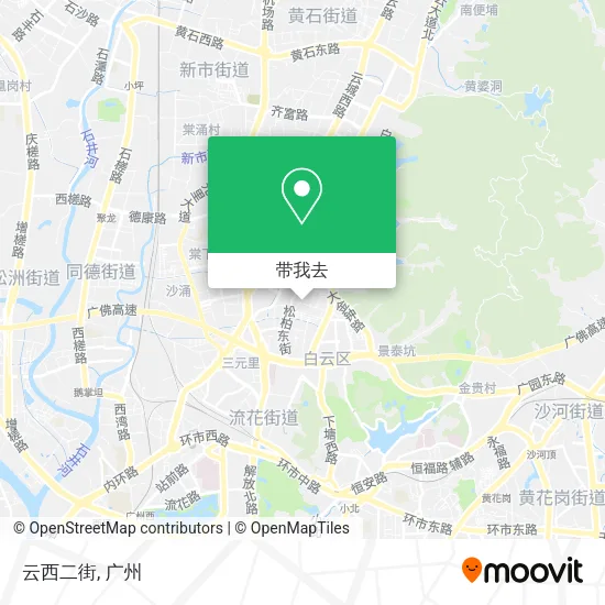 云西二街地图
