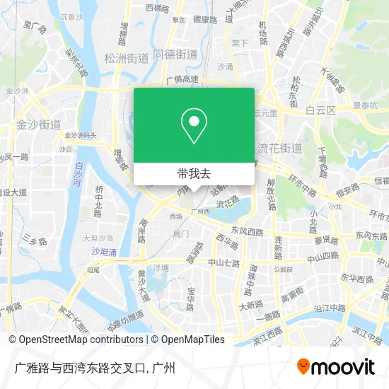 广雅路与西湾东路交叉口地图